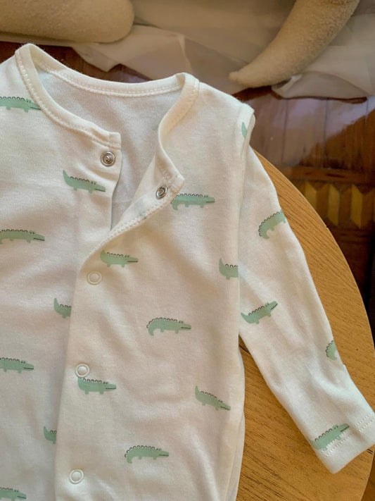 George Alligators print Sleepsuit