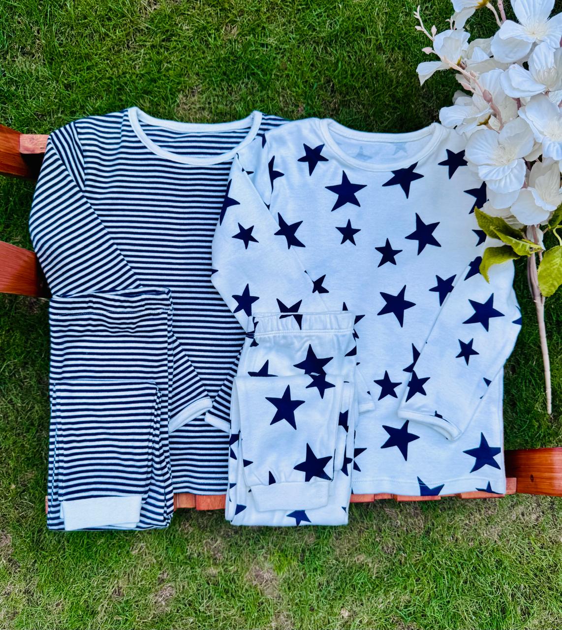 George Pack of 2 Stars & Stripe print Pyjamas Set