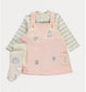 George Miffy Embroidered Dungaree with Bodysuit & Leggings Set