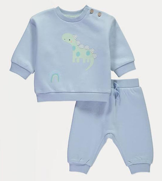 George appliquéd Dino Sweatshirt and Trouser set