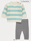 George Knitted Striped Shirt & Leggings Set