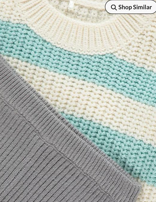 George Knitted Striped Shirt & Leggings Set