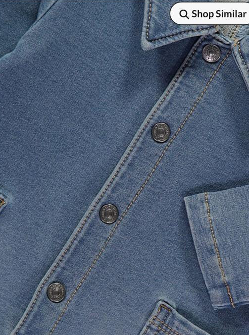 George Denim Sleepsuit