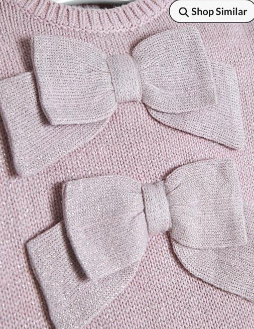 George Sparkle bow Jumper & Skirt Outfit
