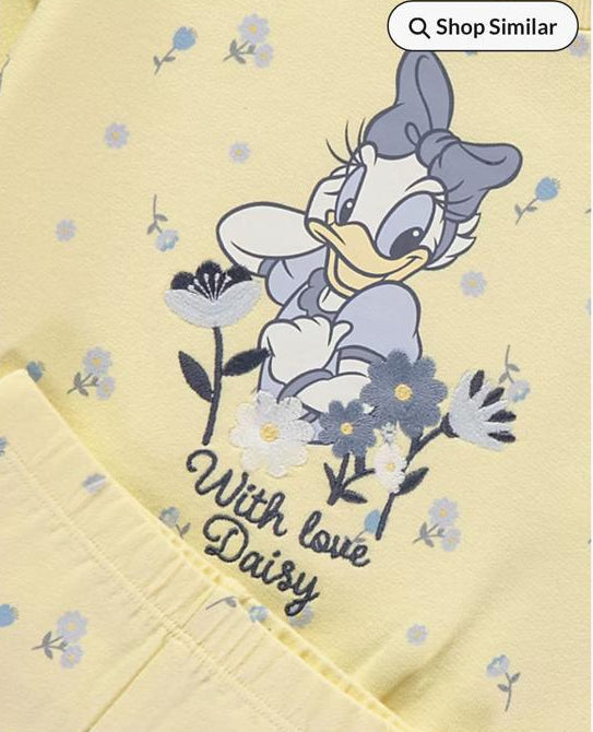 George "With love Daisy" Sweatshirt and Tights Outfit