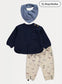 George Ribbed Shirt, Bib & Trouser Outfit