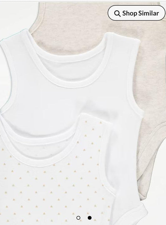 George pack of 3 Sleeveless Bodysuits