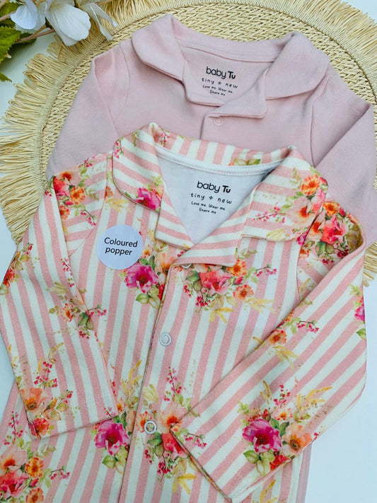 Tu Clothing Pack of 2 Floral Sleepsuits