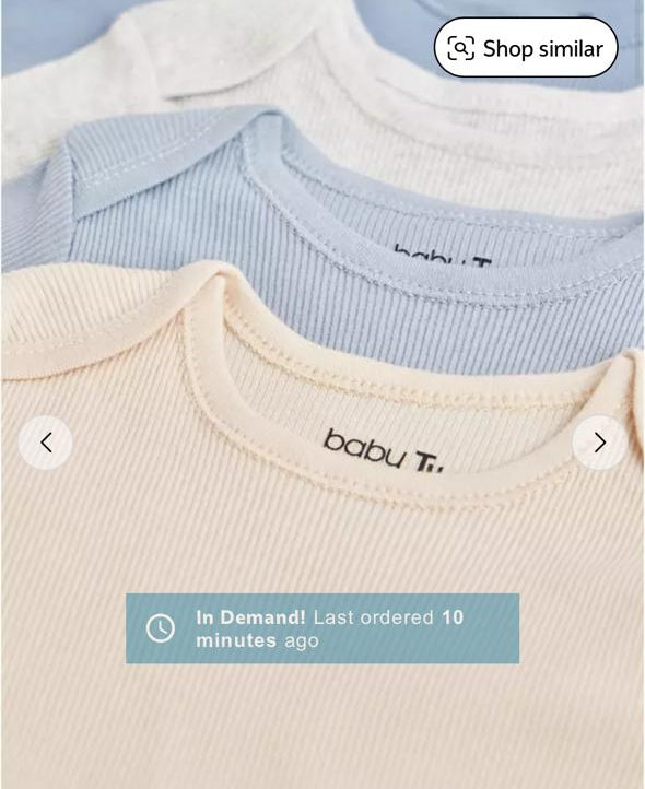 Tu Clothing pack of 3 Bodysuits