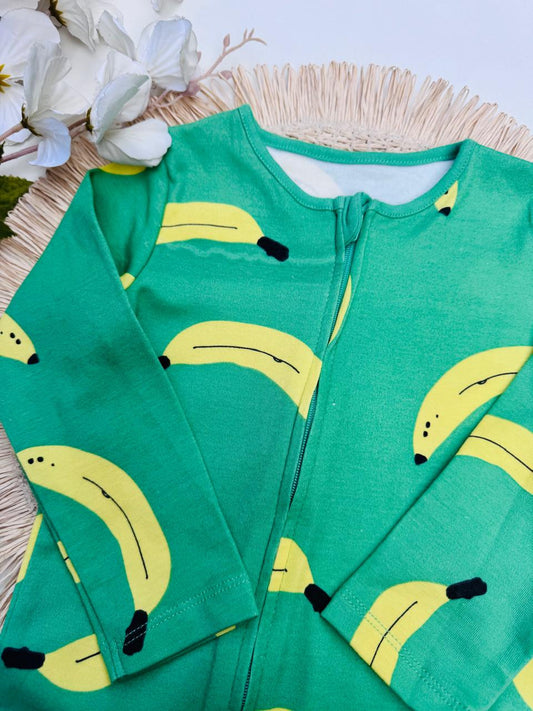 George Bananas print Sleepsuit