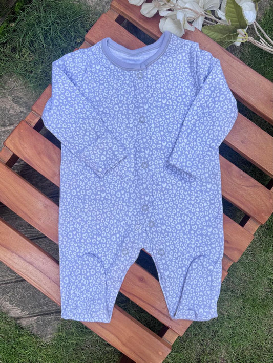 George Leopard Print Sleepsuit