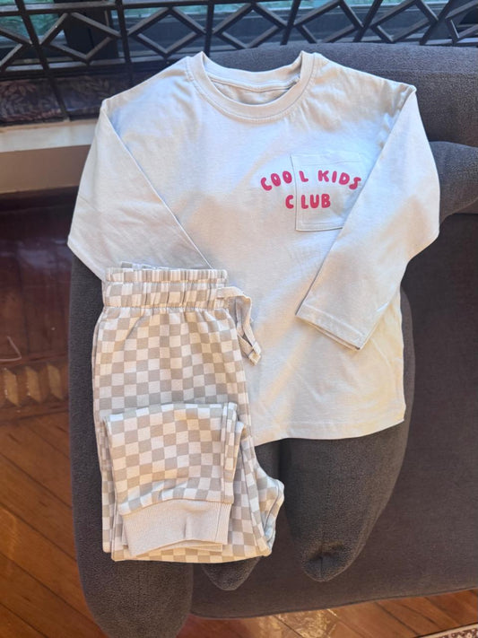 George Cool Kids Club Shirt & Sweat-Trouser Set