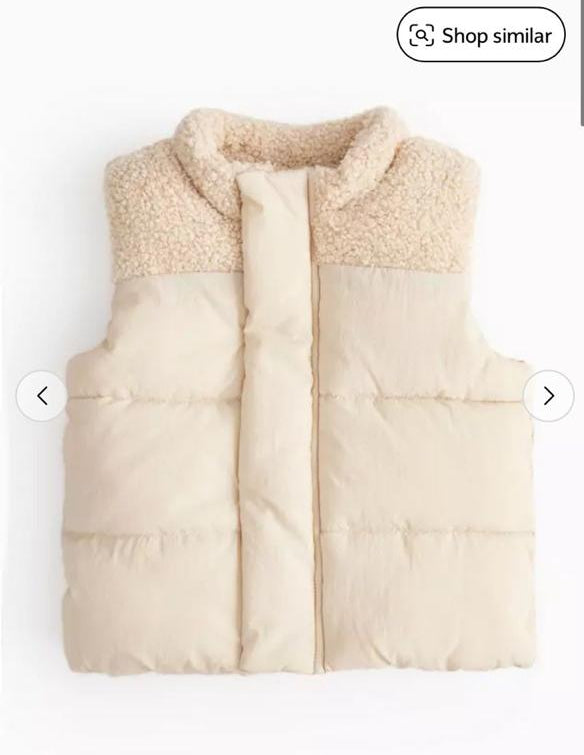 Tu Clothing Puffer Cream Jacket