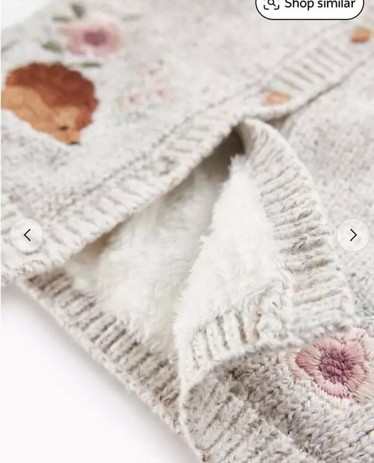 Tu Clothing Knitted Sherpa lined Jacket