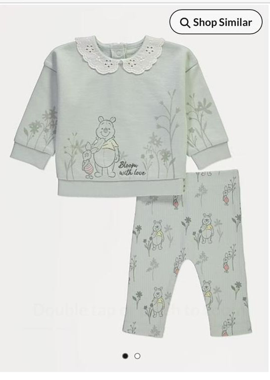 George "Bloom with love" Sweatshirt & Leggings Set