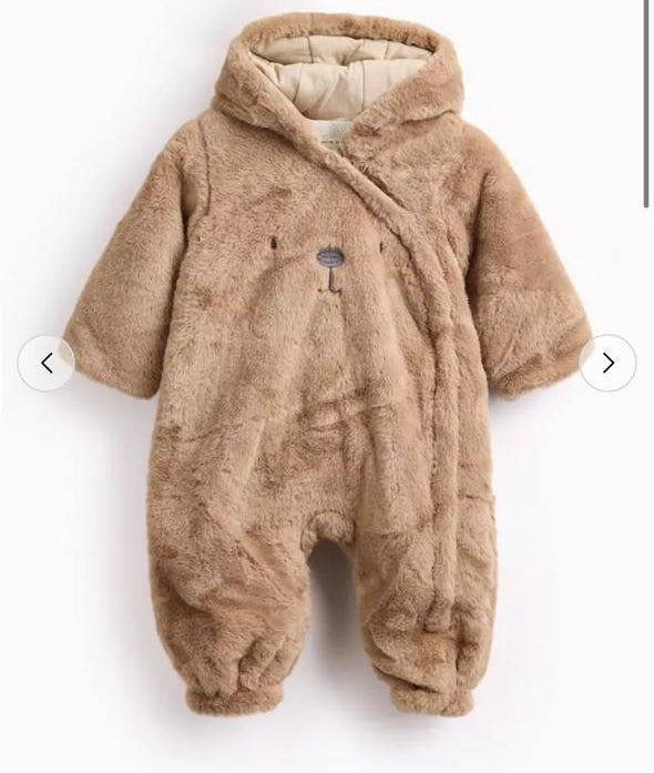 Tu Clothing Furry Bear Pramsuit