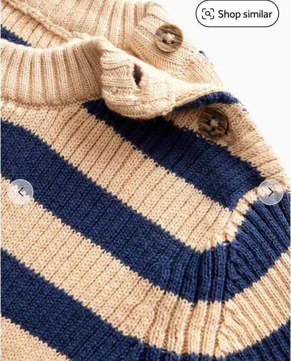 Tu Clothing Knitted Stripe Shirt & Trouser Set