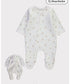 George Quiltted Sleepsuit with Bunny Toy
