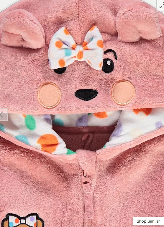 George "Blush" Hooded Sleepsuit