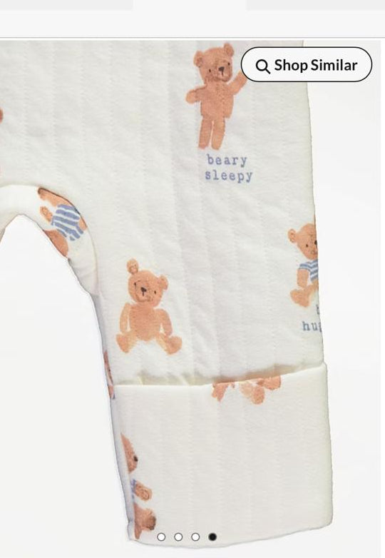 George Quiltted Footless Sleepsuit