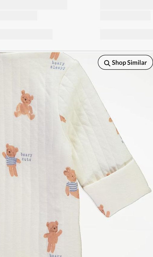George Quiltted Footless Sleepsuit