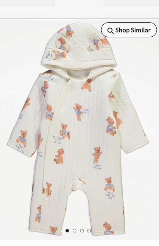 George Quiltted Footless Sleepsuit