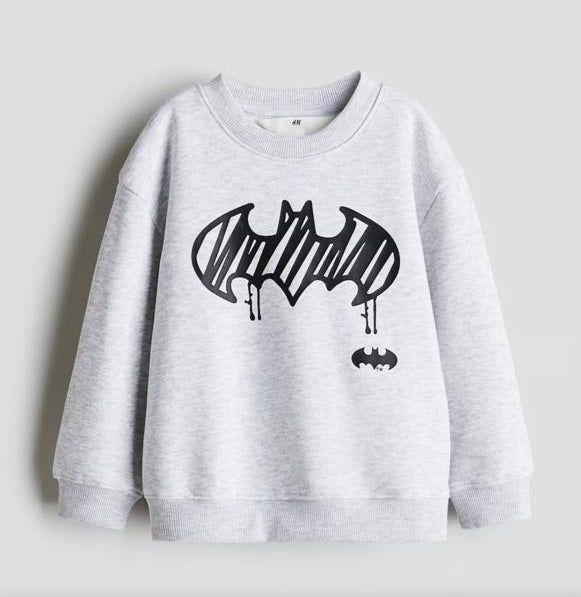 H&M fleece lined printed Batman Sweatshirt