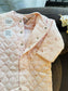 Tu Clothing Moon print Quilted Sleepsuit