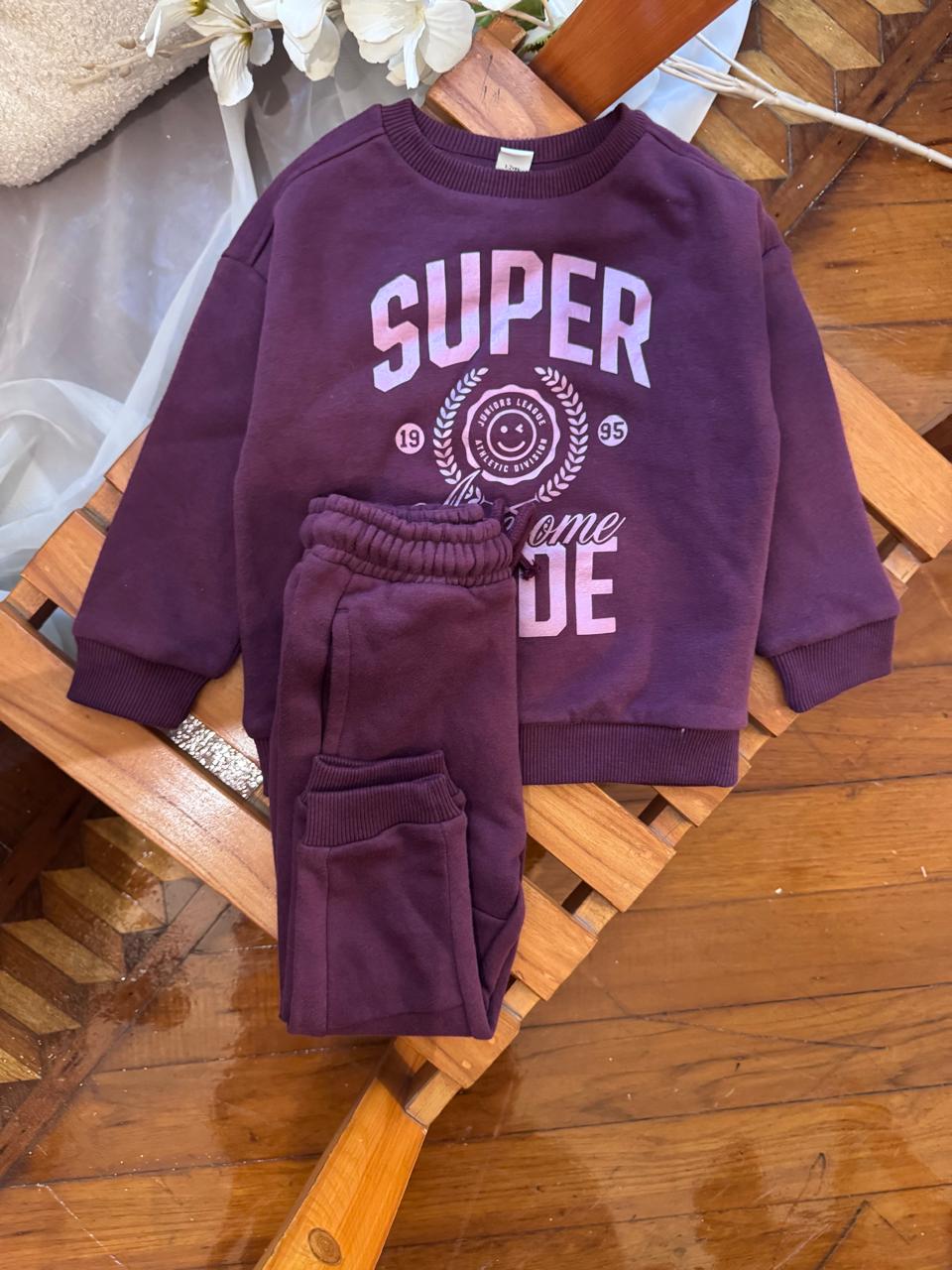 Tu Clothing "Super Dude" Sweatshirt & Trouser Set