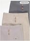 George Pack of 3 Buttoned Ribbed Trousers