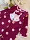 Fox Face Embroidered Fleece Sleepsuit