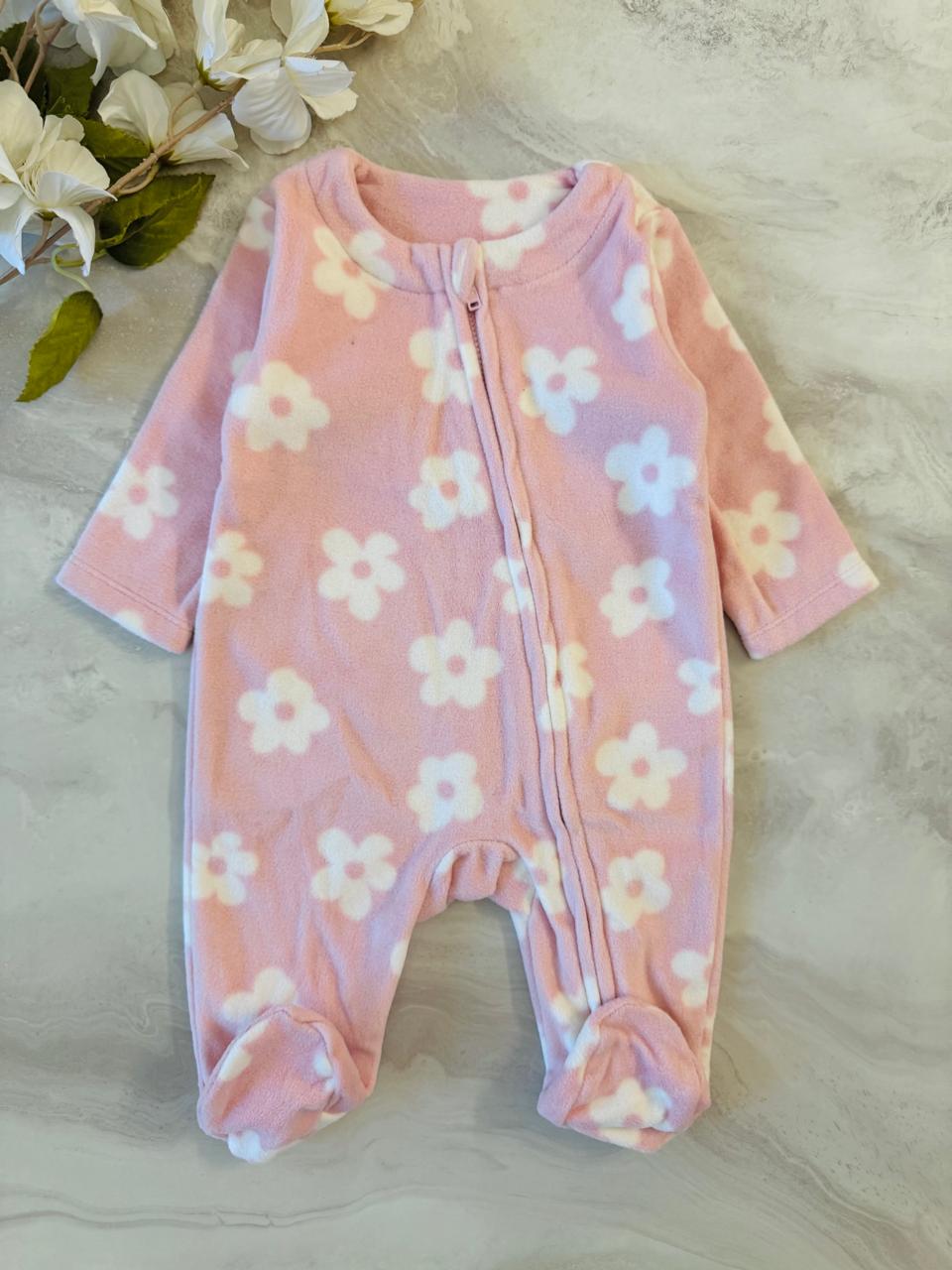 George Floral Fleece Sleepsuit