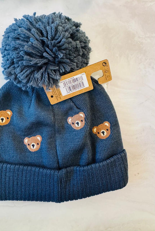 Next Knitted printed Bear Cap