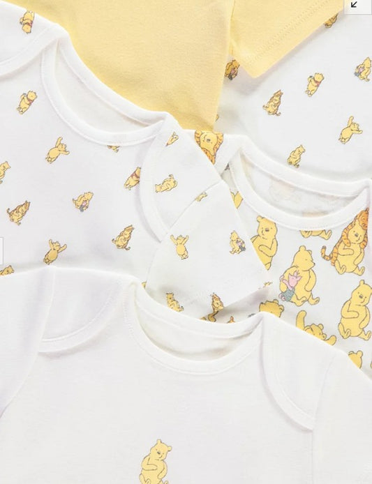 George pack of 7  Disney Winnie the Pooh Bodysuits