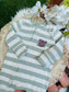 George Embrioded Panther Face Sleepsuit