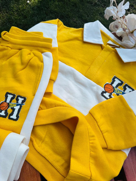 Juniors Fleece Lined Collared Shirt & Trouser Set