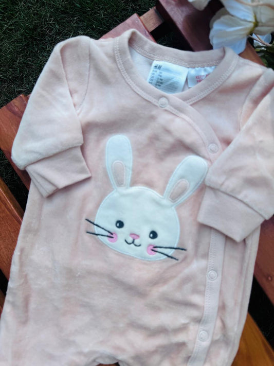 H&M Velour Sleepsuit