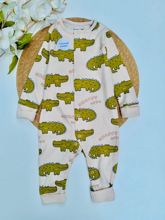 Tu Clothing Crocodiles print Sleepsuit