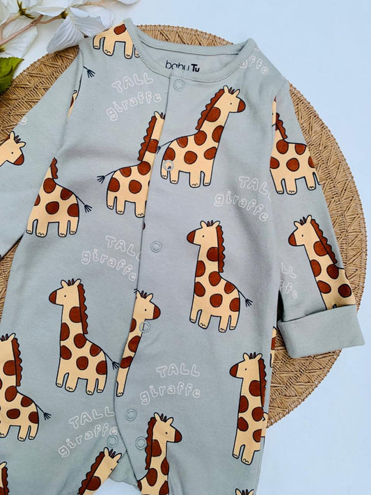 Tu Clothing Giraffe Print Sleepsuit
