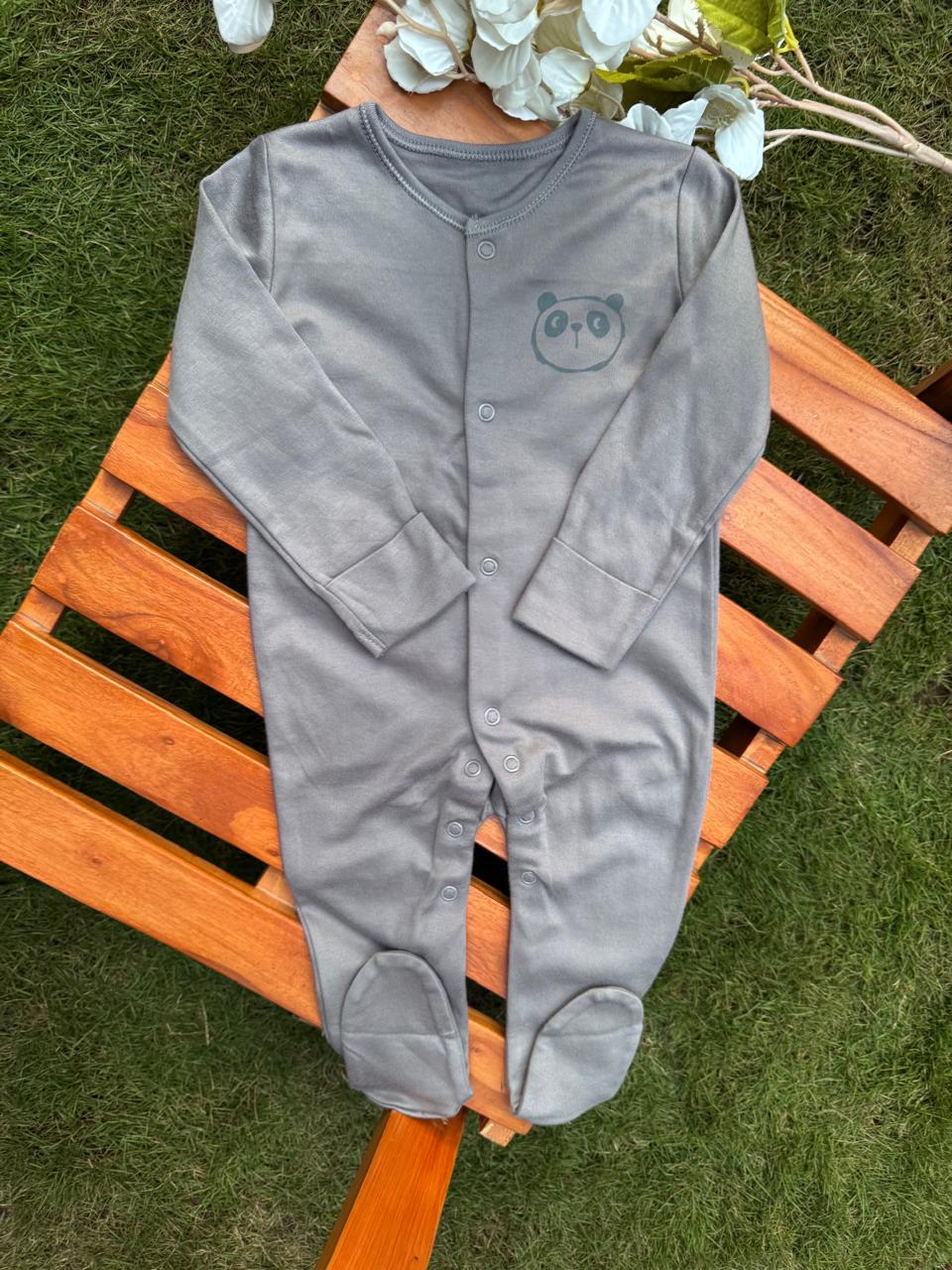 George Printed Panda Face Sleepsuit