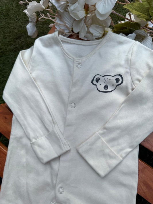 George Printed Koala Face Sleepsuit