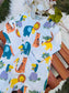 George printed Animals Sleepsuit