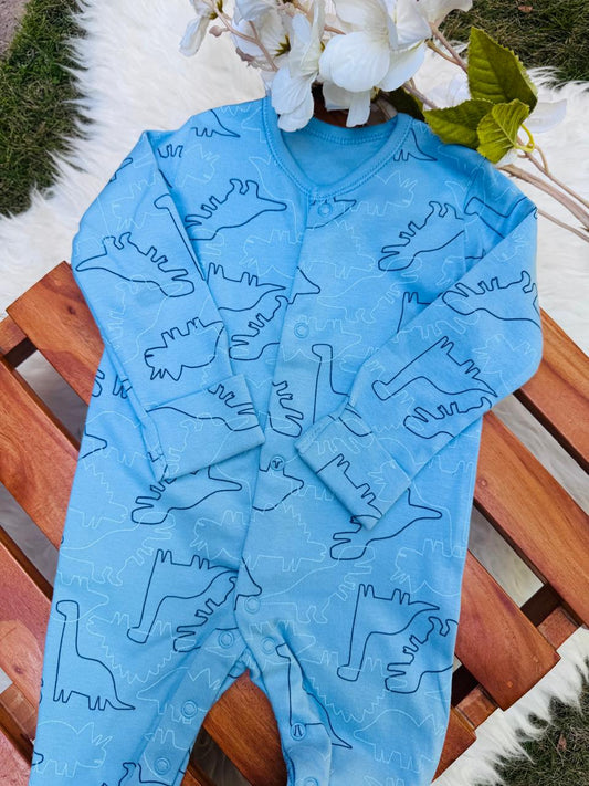 George printed Dinosaurs Sleepsuit
