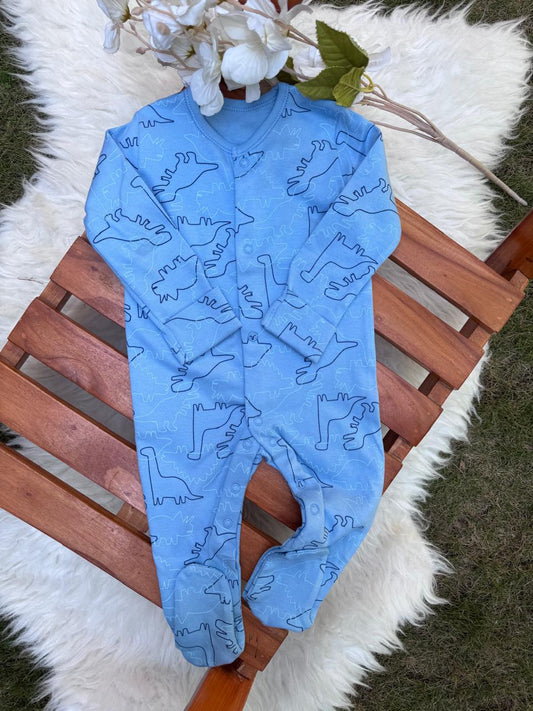 George printed Dinosaurs Sleepsuit
