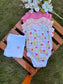 George pack of 4 Floral Bodysuits