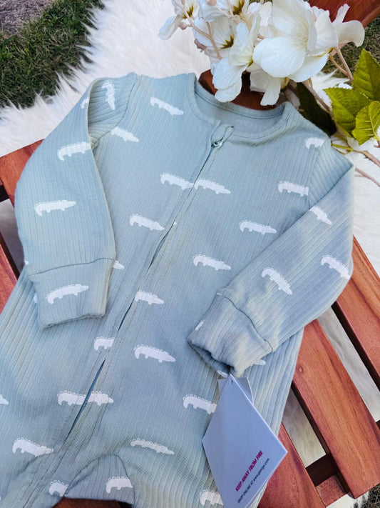 George Dinosaur print Sleepsuits
