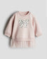 H&M Tulle-Skirt Sweatshirt Dress