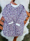 Tu Clothing Fleece Floral print Frock