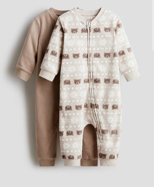H&M Pack of 2 Sleepsuits