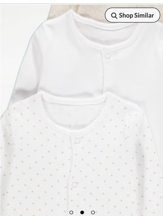 George pack of 3 Sleepsuits